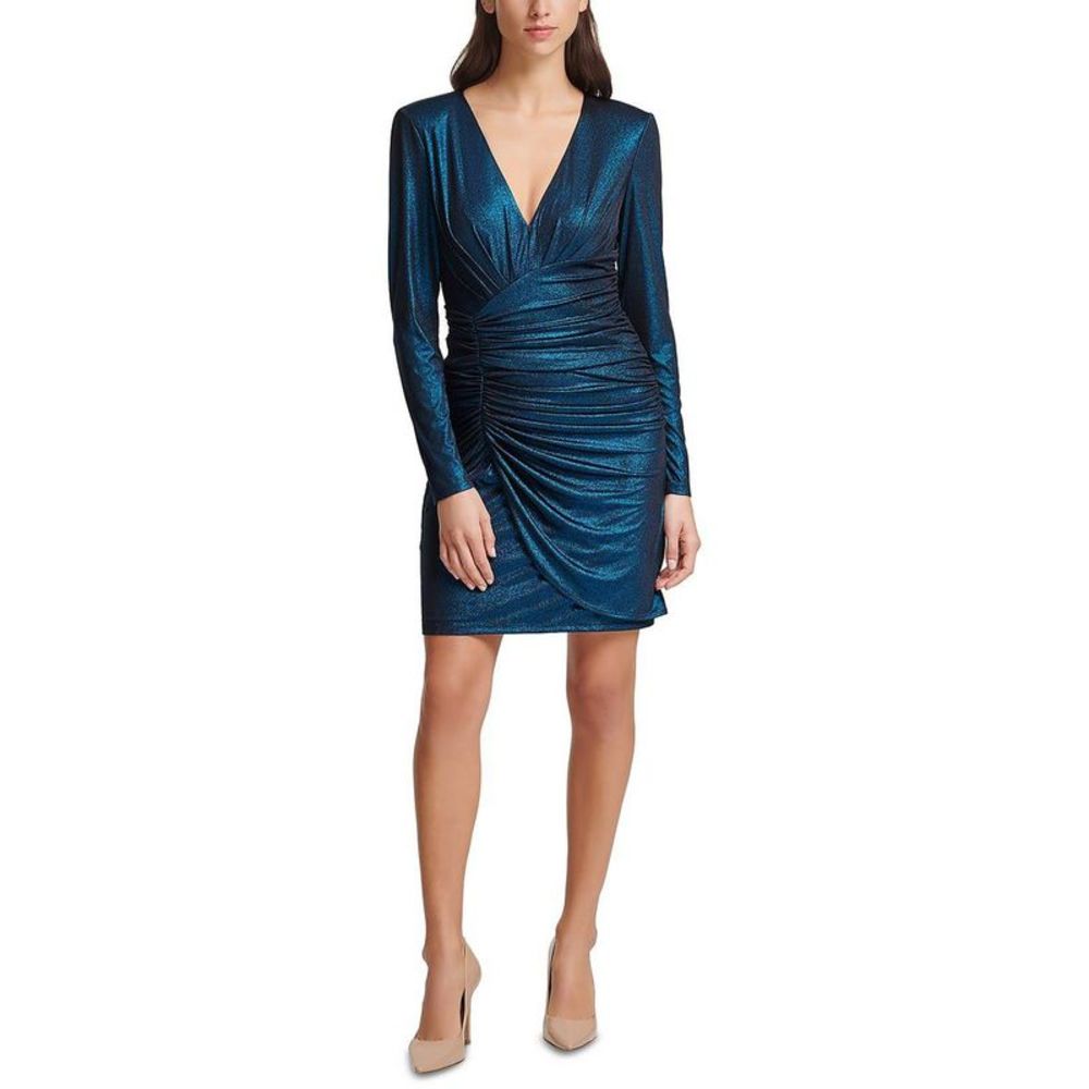 Vince Camuto Womens Green Shimmer Mini Formal Bodycon Dress NWOT